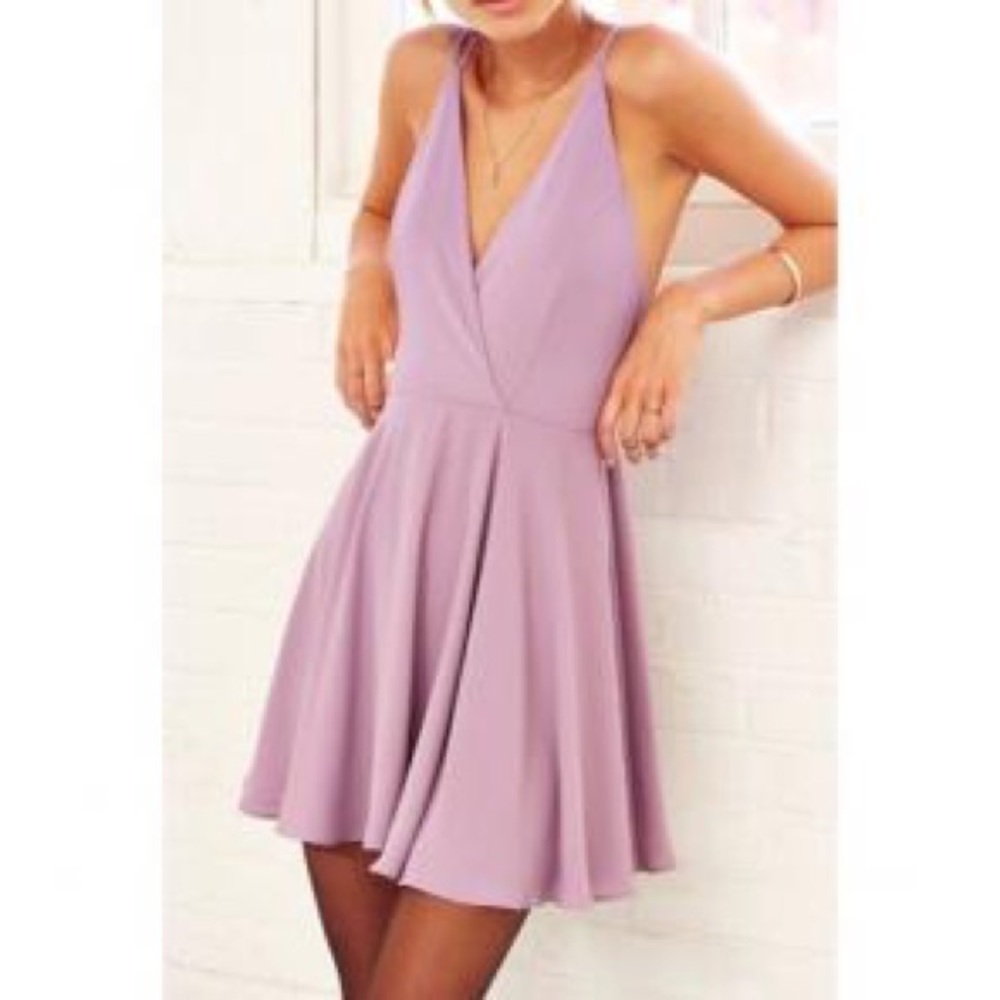 Kimchi Blue purple mini dress